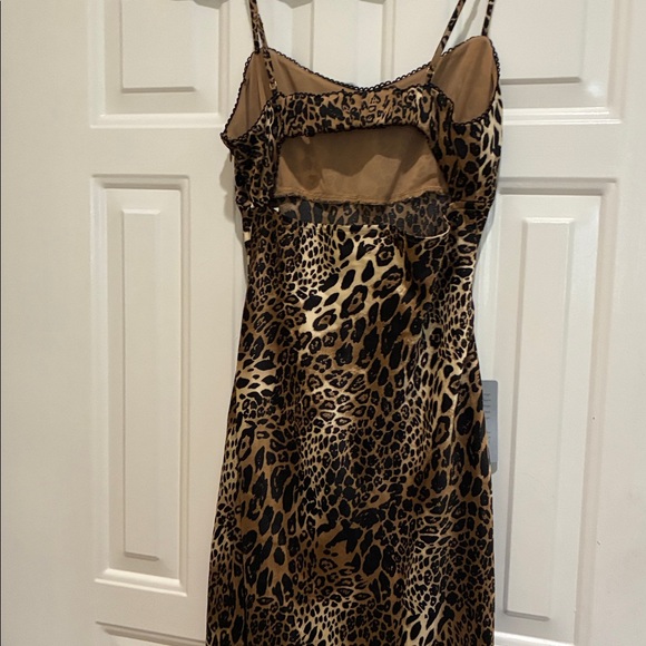 Lush Leopard Print Spaghetti Strap Dress - Picture 4 of 5